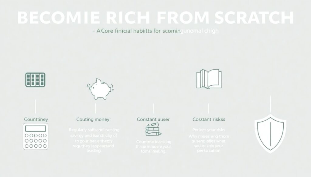 Финансовые привычки, которые отделяют богатых от постоянно занятых - иллюстрация